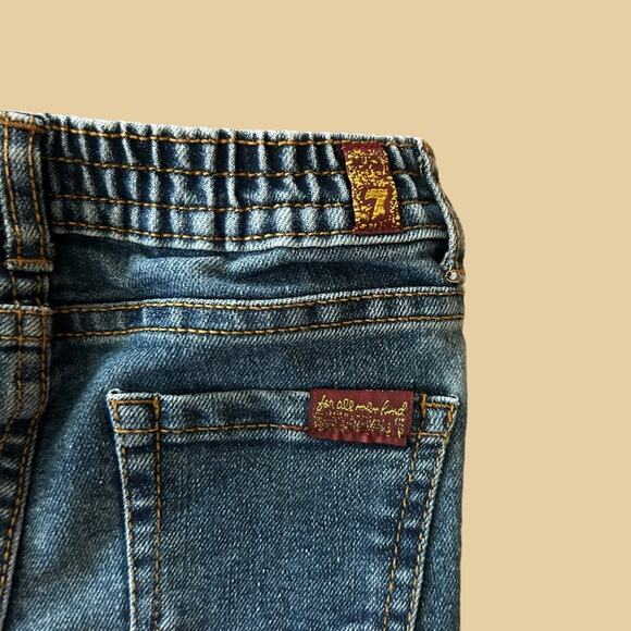 7 For All Mankind Toddler Jeans Elastic Waist 18 Month - Picture 3 of 5